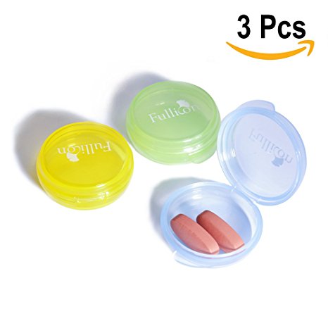 Small Pill Box (3 Pcs), Cute Pill Case Portable for Pocket Purse Briefcase Travel Pills Box Medicine Storage Container