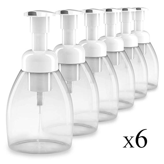 Parker Eight BPA Free Liquid Hand Soap Dispenser w/Foaming Pump 36 ct Bulk Pack - Empty Containers are Perfect for Castile Soap on Kitchen and Bathroom - Refillable, Eco, and Business Friendly