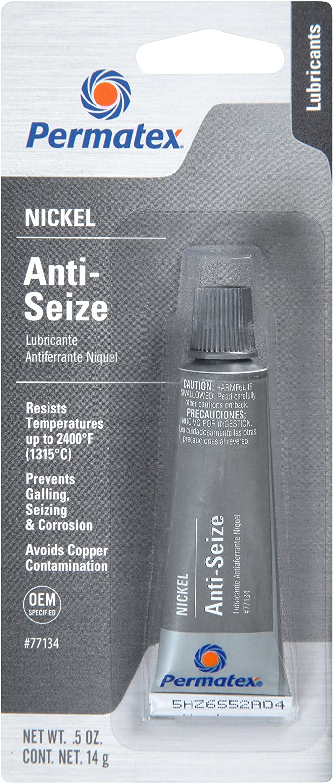 Permatex 77134 Nickel Anti-Seize Lubricant.5 oz Tube