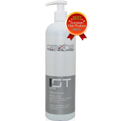 Simone Trichology Prevention Hair Loss Shampoo 500ml, 16,9fl Oz (Specially for Hair Weak and Prone to Hair Loss.)