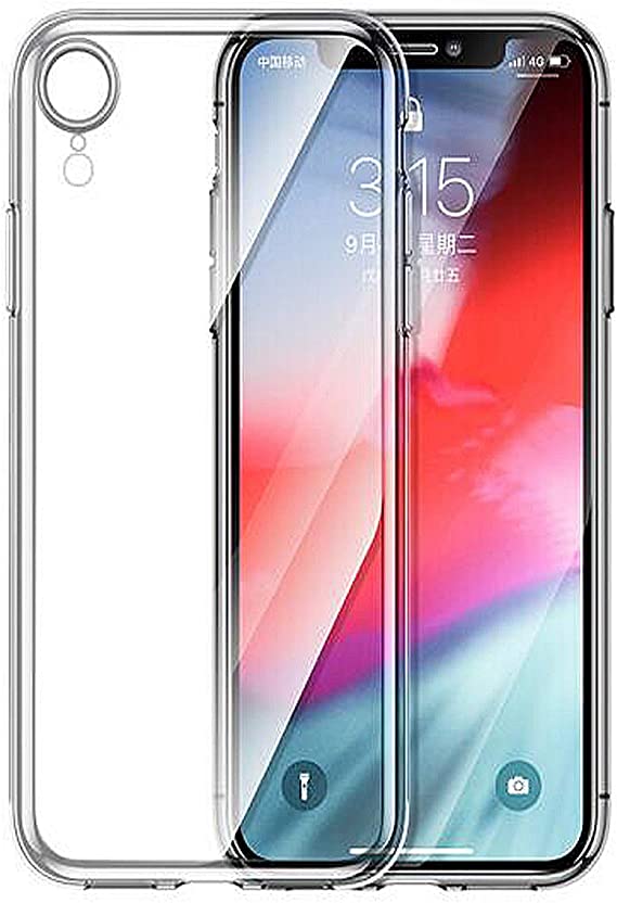 LOOKSEVEN iPhone 12 Pro Max Case, Clear Silicone TPU Rubber Back Cover Case Compatible for Apple iPhone 12 Pro Max(6.7inch)