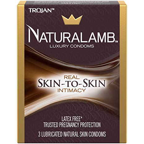 Trojan Naturalamb Luxury Condoms - 3 CT