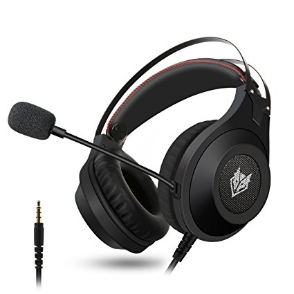 Gaming Headset, ELEGIANT Over-Ear Gaming Headphones with Microphone, Bass Stereo Surround Sound Volume Control, 3.5mm Jack Compatible with PS4 Pro/PS4 Xbox Nintendo Switch PC Laptop Tablet Black