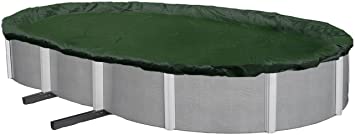 Blue Wave BWC815 Silver 12-Year 12-ft x 20-ft Oval Above Ground Pool Winter Cover,Forest Green