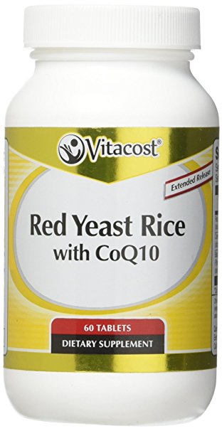 Vitacost Red Yeast Rice 1200 mg with CoQ10 - Extended Release -- 60 Tablets