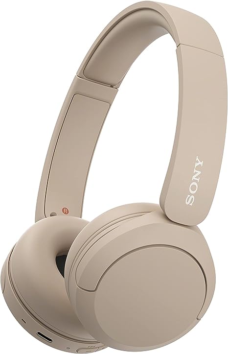 Sony Wireless Bluetooth Headphones - Up to 50 Hours Battery Life with Quick Charge Function, On-Ear Model - WH-CH520C.CE7 - Limited Edition - Cappuccino/Beige