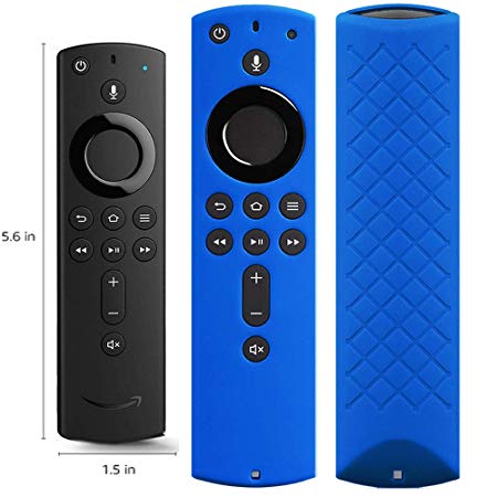 Covers for All-New Alexa Voice Remote for Fire TV Stick 4K, Fire TV Stick (2nd Gen), Fire TV (3rd Gen) Shockproof Protective Silicone Case - Blue