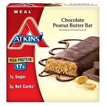 Atkins Meal Bar, Chocolate Peanut Butter, 17 Gram