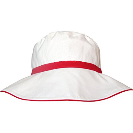 Ladies Fully Reversible 2 in 1 Stripy Wide Brim Summer Sun Hat