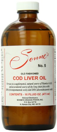 Sonne's Old Fashioned Cod Liver Oil No 5, 16 Fluid Ounce