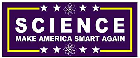 Friggin Science Make America Smart Again Bumper Sticker 7.5-inch-by-3-inch