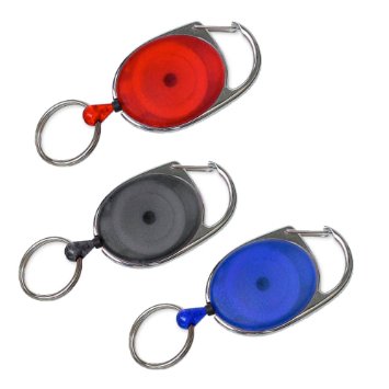 Lucky Line 64001 Retractable Key Chain- colors vary
