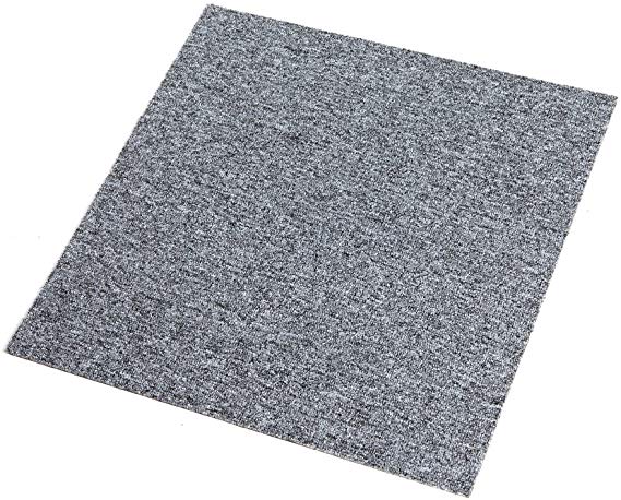 Grey Carpet Tiles Heavy Duty Home Shop Office 5 SQM (21113)