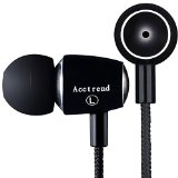 Acctrend Earphone Headphone Ae3-sc In-ear with Microphone and Volume Adjustment Super-buss Deep Beats High Fidelity Black