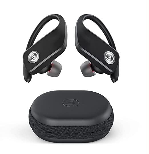 Bluetooth Headphones,Wireless Earbuds with Mic Bluetooth Sport Earphones with Portable Charging Case 50Hrs Playtime Bluetooth Headsets for Sports Running Hiking Jogging