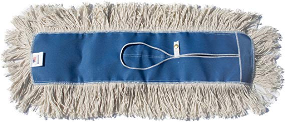 Nine Forty Industrial Strength Ultimate Cotton Floor Dust Mop Refill | Commercial Cleaner Mop Head Replacement (1 Pack, 36" Wide X 5")