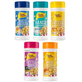 Flavor Mate Popcorn Seasoning 2.5 OZ Variety Pack, 5 Count