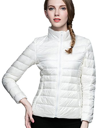 CHERRY CHICK Women's Ultralight Packable Down Jacket (Perfect for Travelling and Walking)