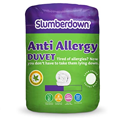 Slumberdown Anti Allergy 4.5 Tog Duvet, White, Double