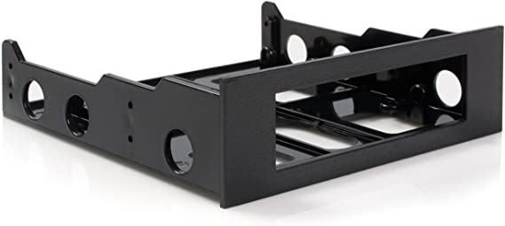 StarTech.com 3.5" to 5.25" Front Bay Adapter - Mount 3.5" HDD in 5.25" Bay - Hard Drive Mounting Bracket w/ Mounting Screws (BRACKETFDBK)