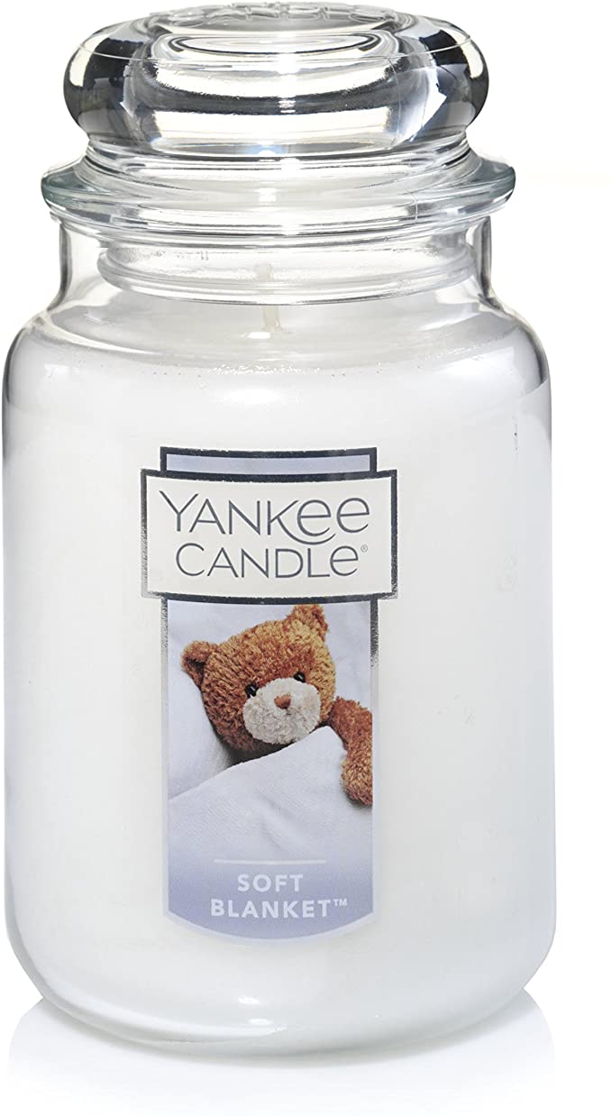 Yankee Candle Soft Blanket Scented Premium Paraffin Grade Candle Wax with up to 150 Hour Burn Time, Large Jar