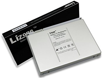 Lizone® High Performance Laptop Battery for Apple A1175 A1211 A1226 A1260 A1150 MacBook Pro 15", Aluminum Body as Original (Not Plastic) Super Capacity Li-Polymer 5800mAh