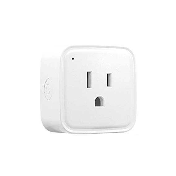Smart Plug, Mini Alexa Outlet Works with Amazon Echo Alexa Google IFTTT, Voice Remote Control Your Home Applicances, No Hub Required - 1 Pack