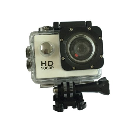iGank Mini Pet Dog DV Waterproof Action Camera Extreme Diving 30M Waterproof (White)