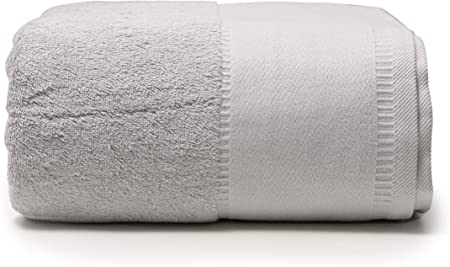 Plus Plush Towels | 40 X 90 Inch Oversize Bathroom Towel Sheet for Plus Size | Ultra Soft Luxury Feeling Extra Large Made of Soft Cotton … (Grey)