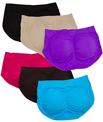 ToBeInStyle Women's Pack of 6 Padded Briefs