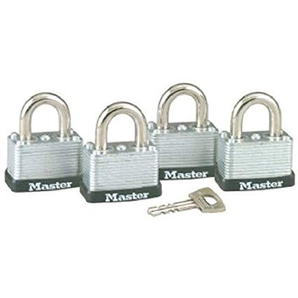 Master Lock 4 Pack No. 22 Warded Laminated Padlocks 3009D