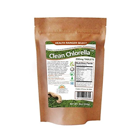 Clean Chlorella 200mg Tablets (30oz, 850g)