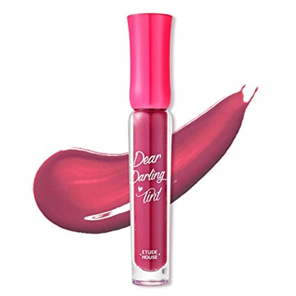 ETUDE HOUSE Dear Darling Water Gel Tint 4.5g # PK003 Sweet Potato Red - Long Lasting Vivid Lip Color, Mineral and vitamin Extract Makes Lips Moist and Fresh