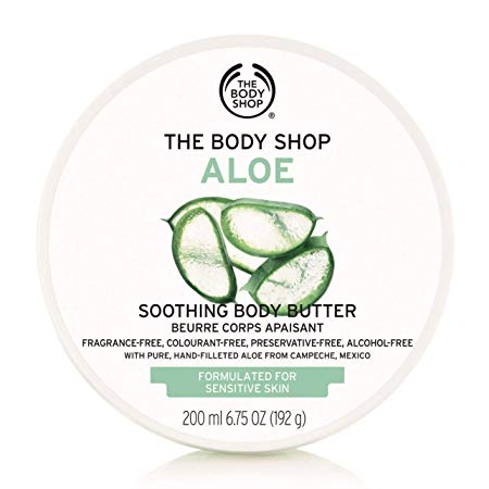 The Body Shop Aloe Body Butter, Soothing Body Moisturizer, 6.75 Oz.