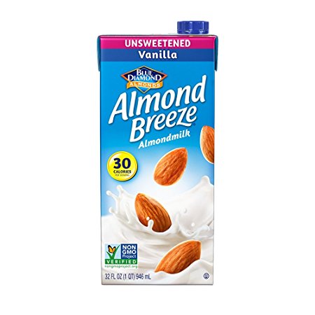 Almond Breeze Almondmilk, Unsweetened Vanilla, 32 Fluid Ounce