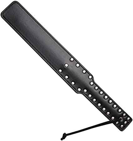 Akstore Adult Sex Toy Black Rivet Leather Hand Paddle Kinky