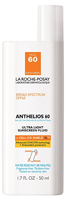 La Roche-Posay Anthelios 60 Ultra Light Sunscreen Fluid for Face, 1.7-Ounce Bottle