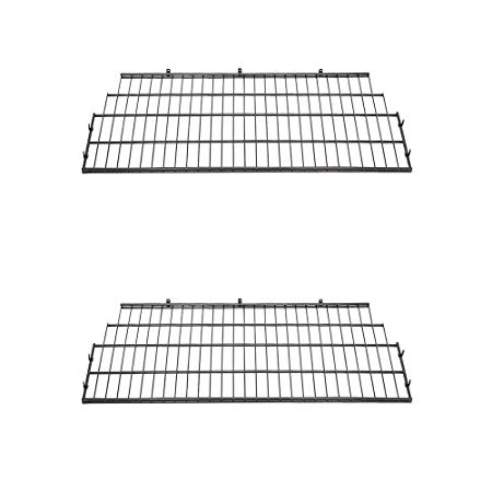 Suncast BMSA7S Vertical Storage Shed Organization Metal Wire Shelf Rack (2 Pack)