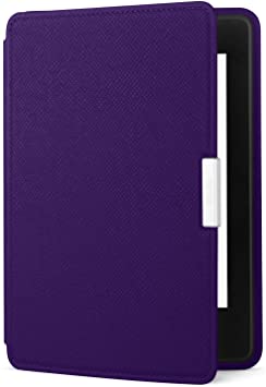 Amazon Kindle Paperwhite Leather Case, Royal Purple - fits all Paperwhite generations prior to 2018 (Will not fit All-new Paperwhite 10th generation)