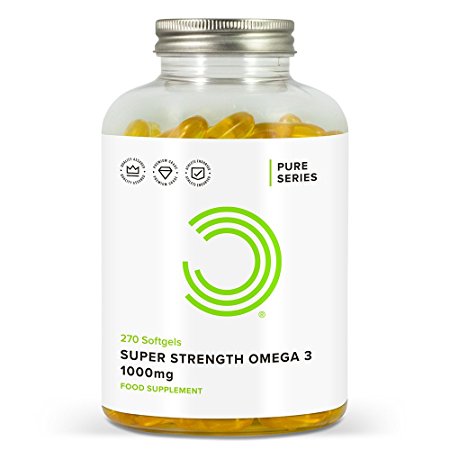 Super Strength Omega 3 1000 mg Softgels - Pack of 270 Softgels