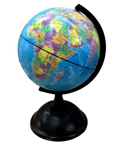 Exerz Educational (Medium 20 cm) Swivel Globe - Dia 20cm