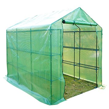 Outsunny 8' x 6' x 7' Outdoor Portable Walk-in Greenhouse