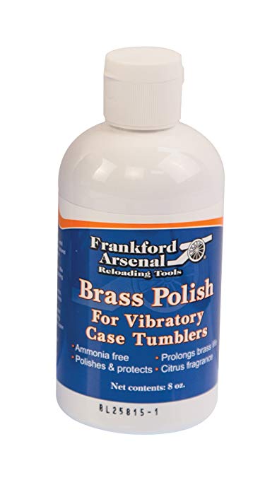 Frankford Arsenal Bottle of Ammonia-Free Quick-N-EZ Brass Polish for Tumbler and Reloading