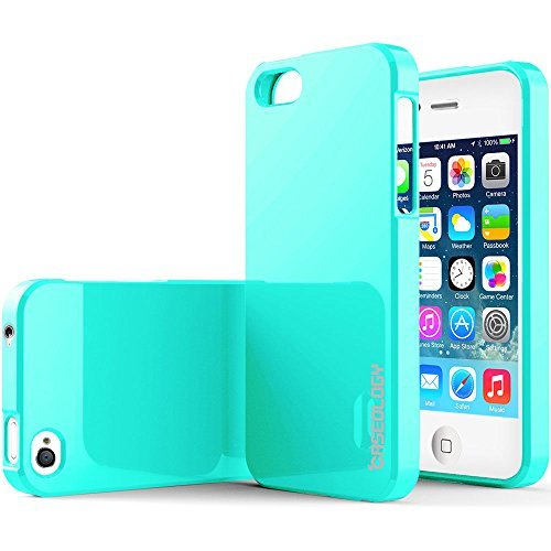 iPhone 4S Case, Caseology® [Daybreak Series] Slim Fit Shock Absorbent Cover [Turquoise Mint] [Slip Resistant] for Apple iPhone 4S - Turquoise Mint