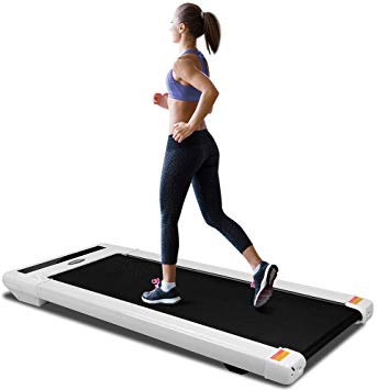 ONETWOFIT Under Desk Fitness Treadmill with LED Display & Wireless Remote Control & Bluetooth App,Speed Adjustment,Walking Jogging Machine for Home/Office Cardio Fitness OT131