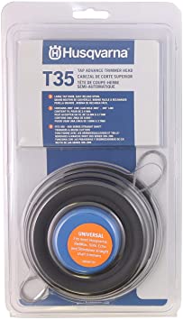 Husqvarna 537388101 Universal T35 Tap Advance Straight Shaft String Trimmer Head Prewound with .095-Inch Line