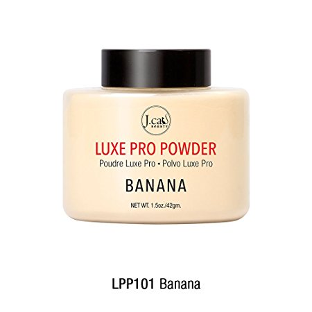 J.Cat Luxe Pro Powder 4 Shades Face Oil Control Banana (101 BANANA)