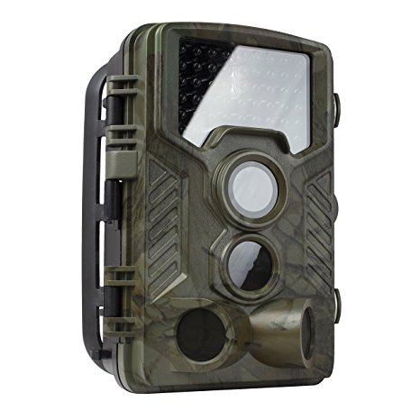 Rexing Woodlens H1 HD Trail Camera - 16MP Day & Night Ultra Fast Motion Detection, 0.2s Trigger Speed, LED Flash Photo, Video Hunting Game Personal Surveillance Cam