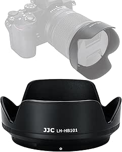 NK Z 18-140mm Lens Hood, HB101 Hood, JJC LH-101 Dedicated Petal Bayonet Mount Hood Shade, Reversible Non-glare Matte Finish, HB-101 Replacement, Compatible with Nikon NIKKOR Z DX 18-140mm f3.5-6.3 VR