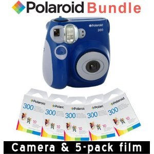 Polaroid PIC-300 Instant Camera in Blue Accessory Kit